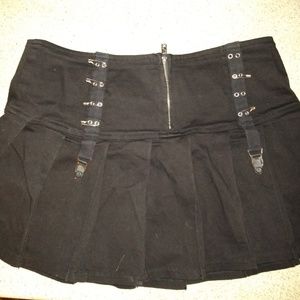 Tripp NYC Black mini skirt garter belt